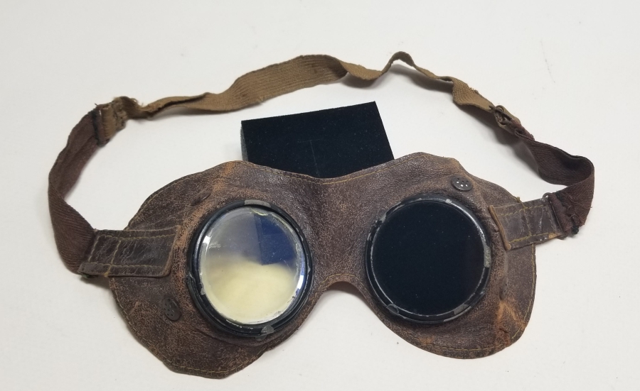 ÇİFT RENKLİ CAMIYLA 2. DÜNYA SAVAŞI DÖNEMİ ÇOK NADİR PİLOT GÖZLÜĞÜ