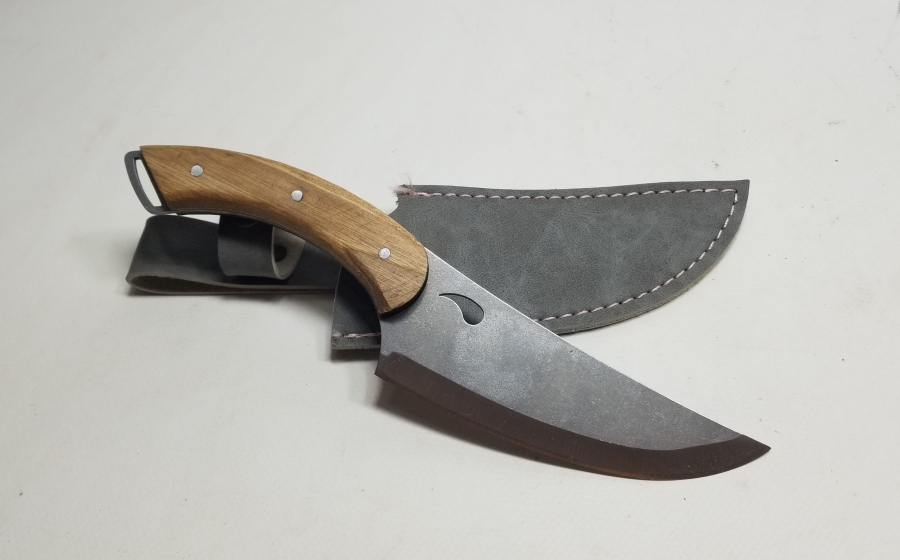 BÜYÜK BOY AHŞAP SAPLI KAMPÇI BIÇAĞI