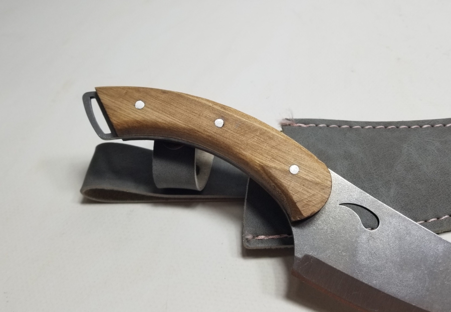 BÜYÜK BOY AHŞAP SAPLI KAMPÇI BIÇAĞI