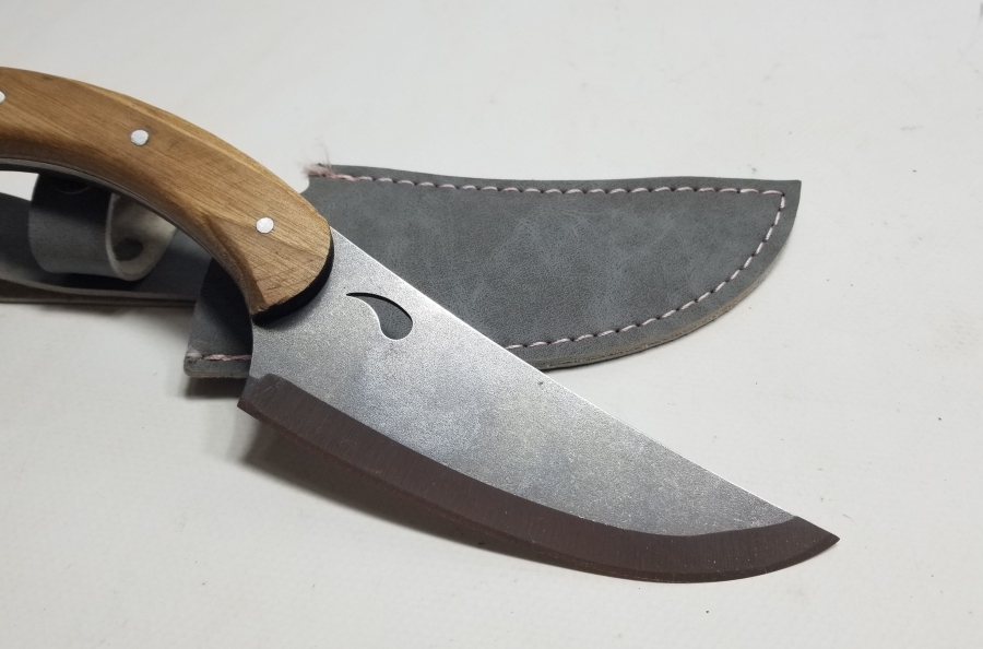 BÜYÜK BOY AHŞAP SAPLI KAMPÇI BIÇAĞI