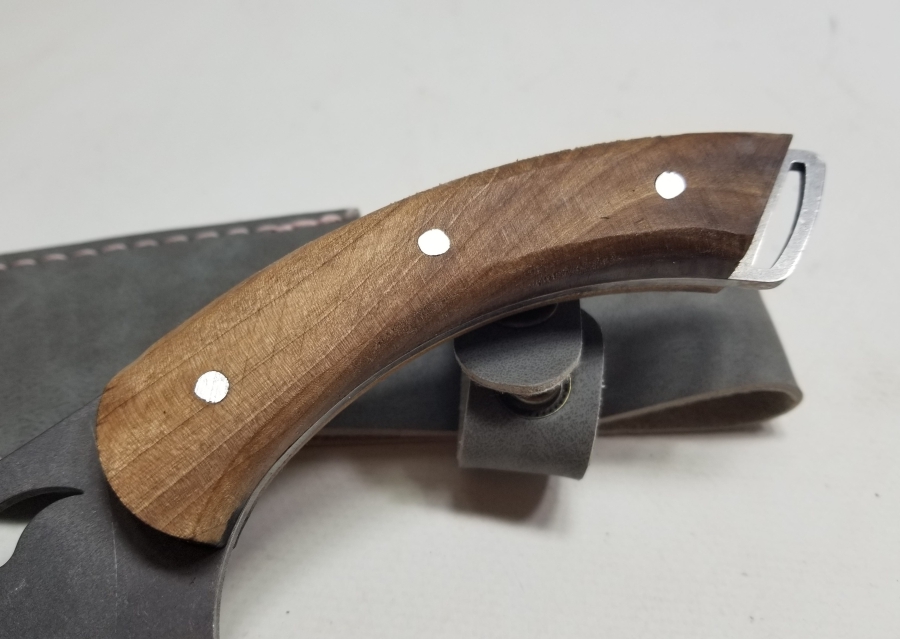 BÜYÜK BOY AHŞAP SAPLI KAMPÇI BIÇAĞI