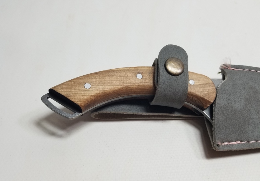 BÜYÜK BOY AHŞAP SAPLI KAMPÇI BIÇAĞI