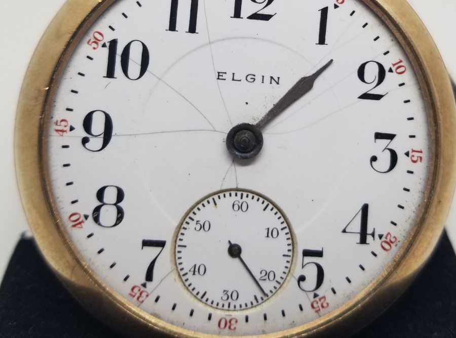 ELGIN MARKA ALTIN KAPLAMA ANTİKA CEP SAATİ