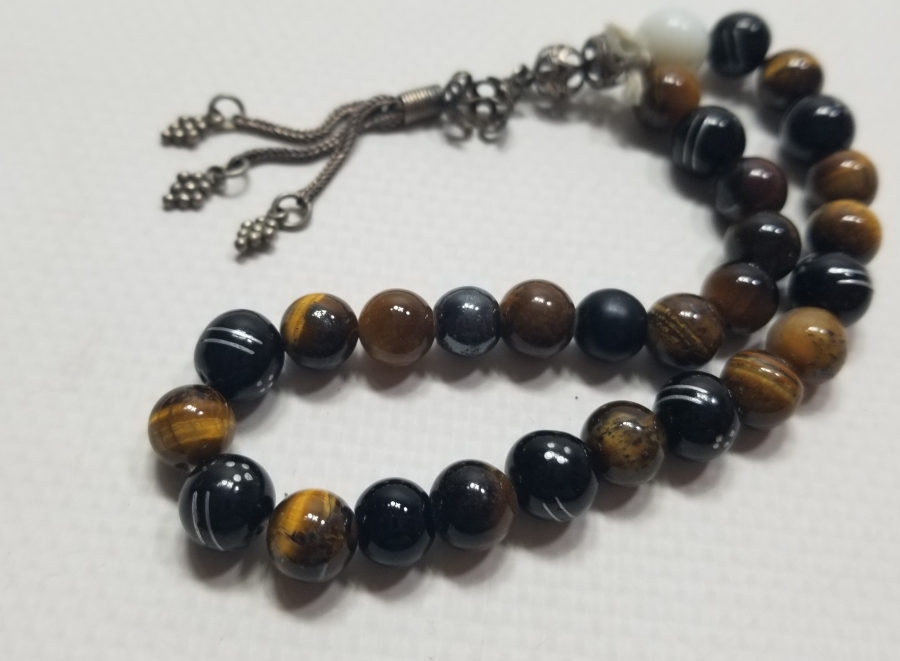 FARKLI DOĞAL TAŞLARDAN YAPILMIŞ TESPİH