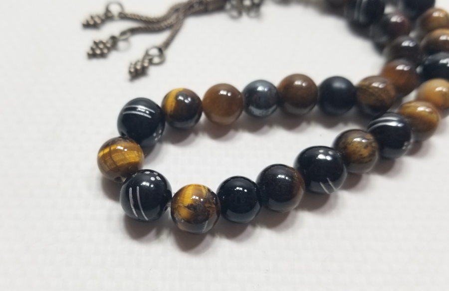 FARKLI DOĞAL TAŞLARDAN YAPILMIŞ TESPİH