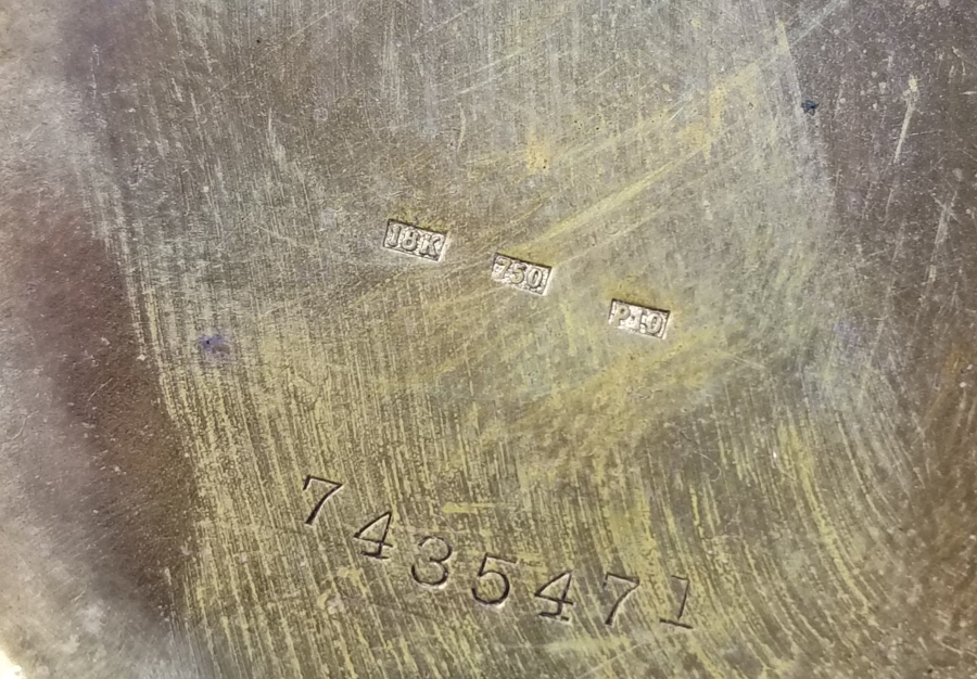 18 AYAR ALTIN KAPLAMA ANTİKA AMERİKAN CEP SAATİ KASASI