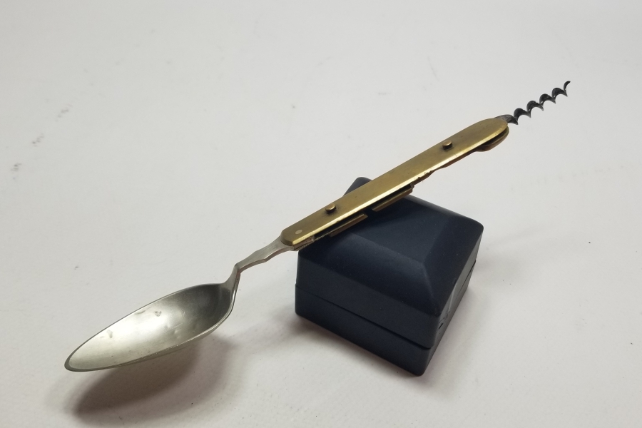 KEMİK VE METAL SAPLI OSMANLI DÖNEMİ SEYAHAT KAŞIĞI