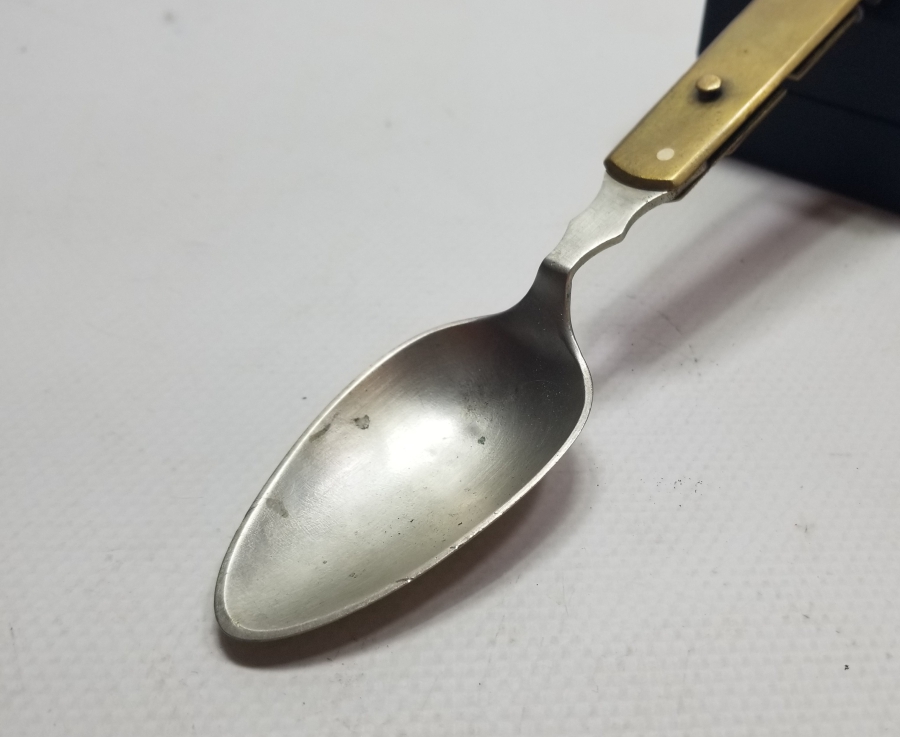 KEMİK VE METAL SAPLI OSMANLI DÖNEMİ SEYAHAT KAŞIĞI