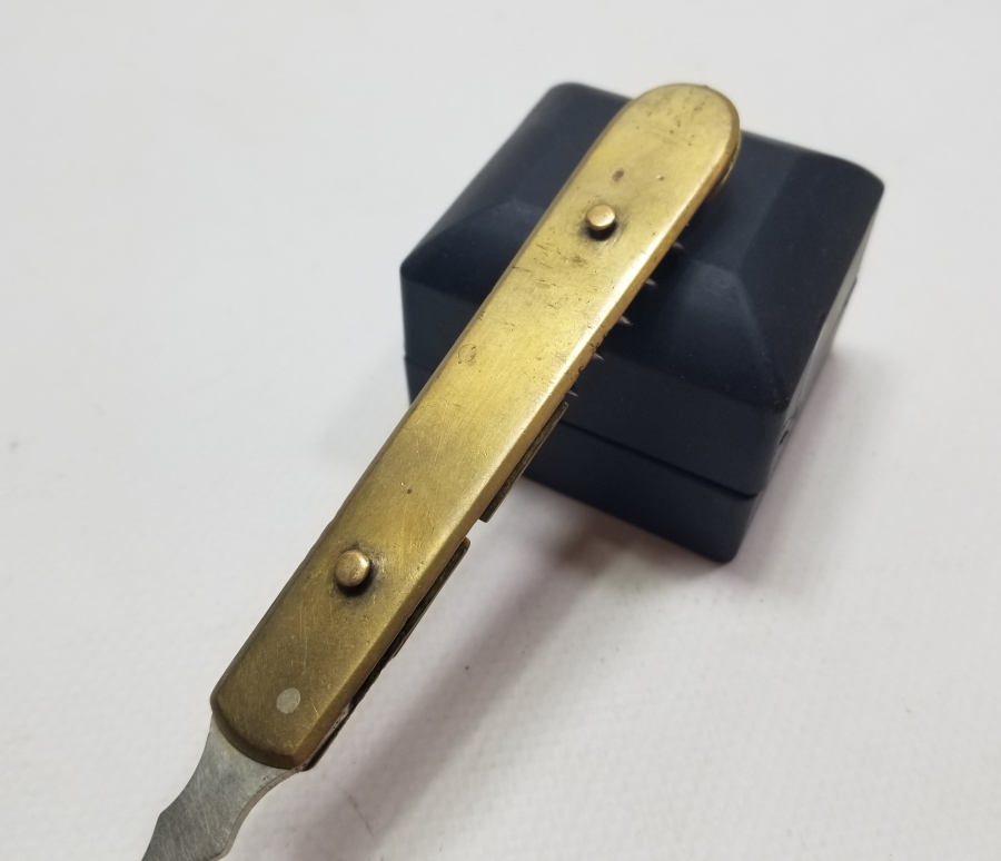 KEMİK VE METAL SAPLI OSMANLI DÖNEMİ SEYAHAT KAŞIĞI