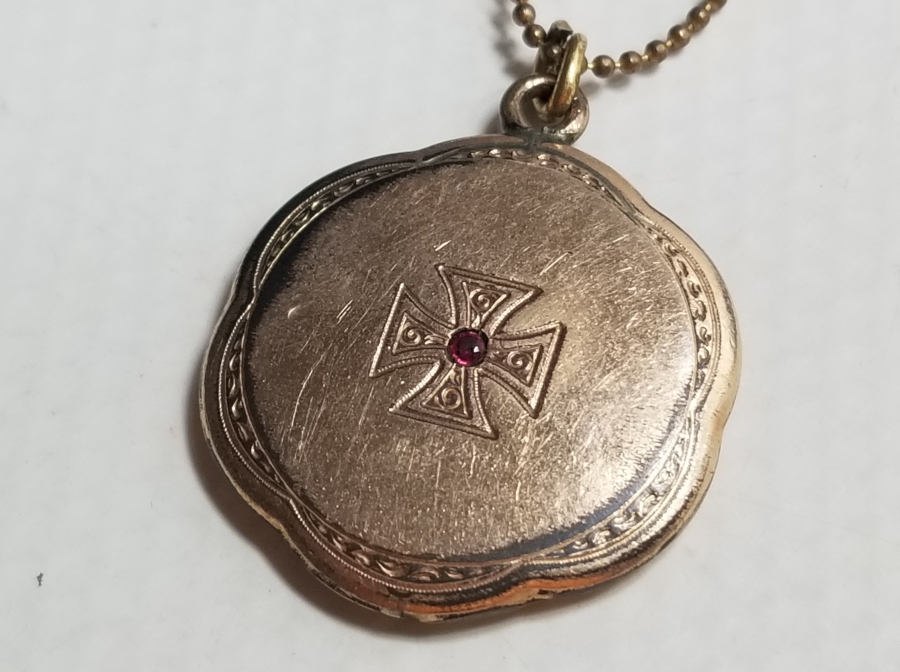 ALTIN KAPLAMA ANTİKA VAFTİZ KOLYESİ