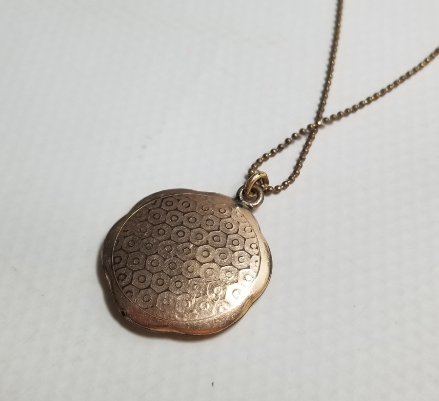 ALTIN KAPLAMA ANTİKA VAFTİZ KOLYESİ