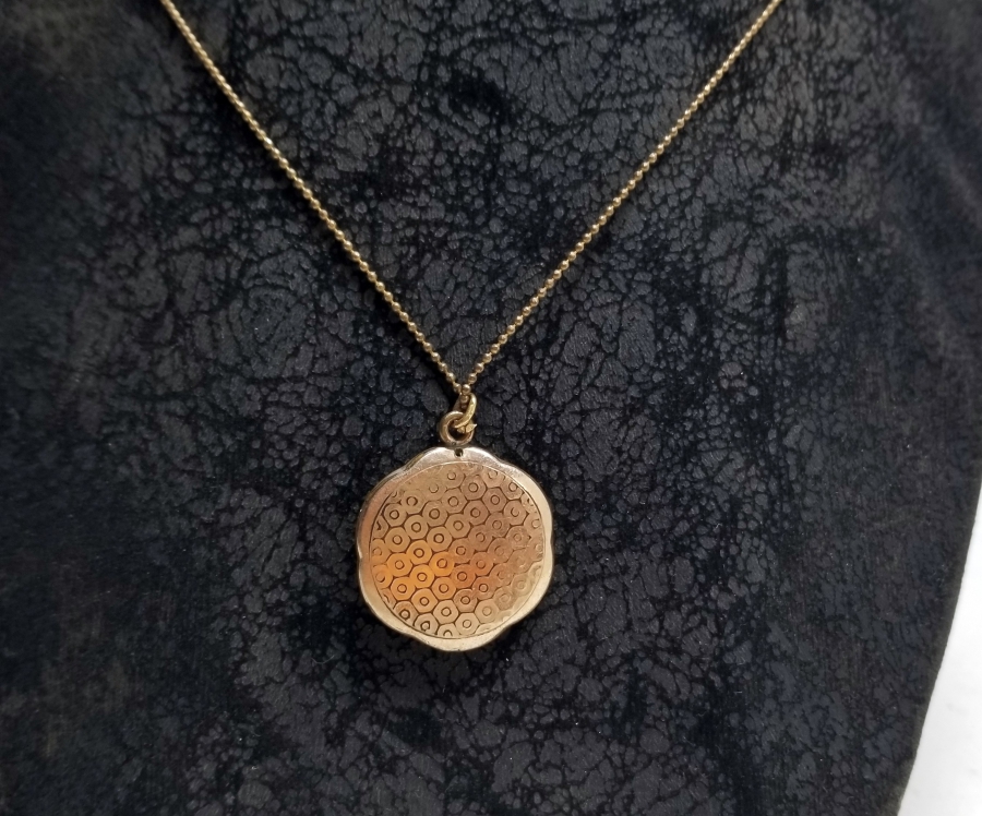 ALTIN KAPLAMA ANTİKA VAFTİZ KOLYESİ