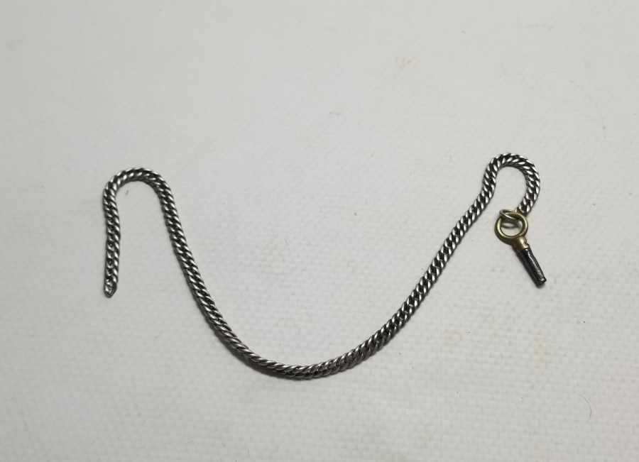 OSMANLI DÖNEMİ GÜMÜŞ CEP SAATİ KÖSTEK ZİNCİRİ