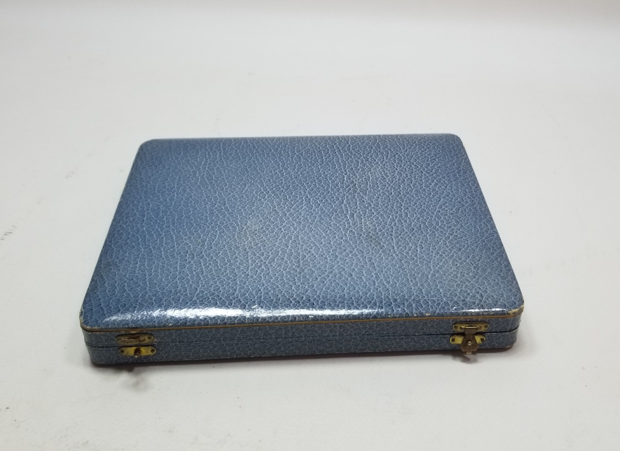 ORİJİNAL KUTUSUNDA MİNE İŞÇİLİKLİ ANTİKA GÜMÜŞ BALIK BIÇAĞI TAKIMI