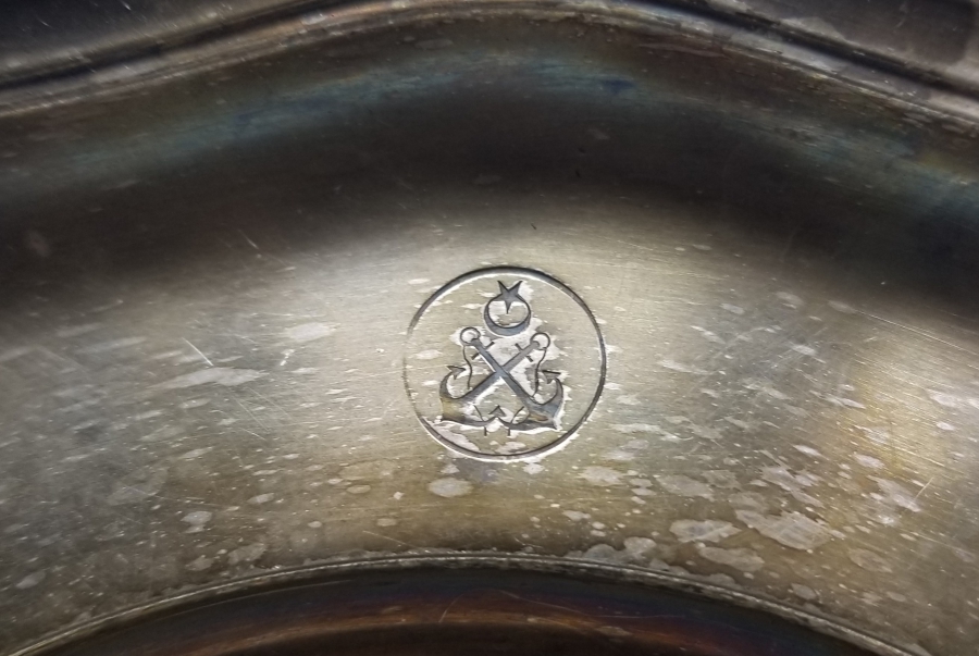 GÜMÜŞ KAPLAMA ANTİKA ŞİRKET-İ HAYRİYE TABAK