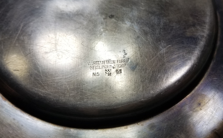 GÜMÜŞ KAPLAMA ANTİKA ŞİRKET-İ HAYRİYE TABAK