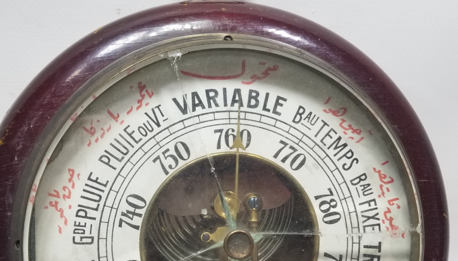 İÇİ OSMANLICA YAZILI OSMANLI DÖNEMİ BAROMETRE