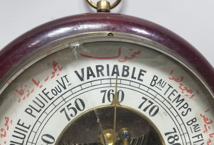 İÇİ OSMANLICA YAZILI OSMANLI DÖNEMİ BAROMETRE