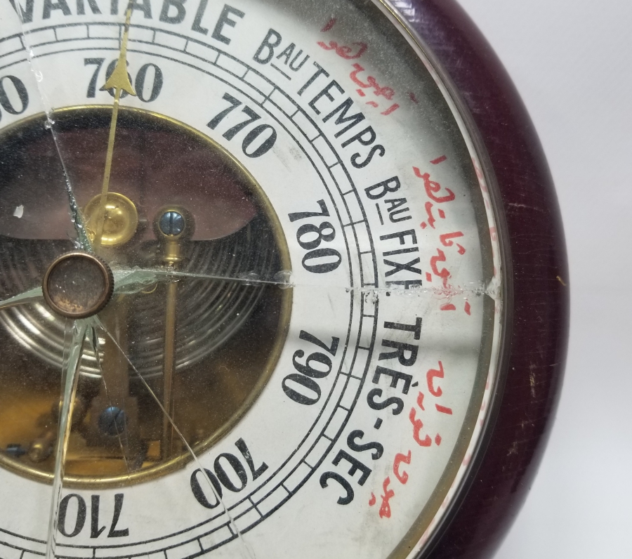 İÇİ OSMANLICA YAZILI OSMANLI DÖNEMİ BAROMETRE