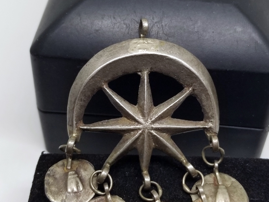 OSMANLI DÖNEMİ AY YILDIZLI GÜMÜŞ AT SÜSÜ