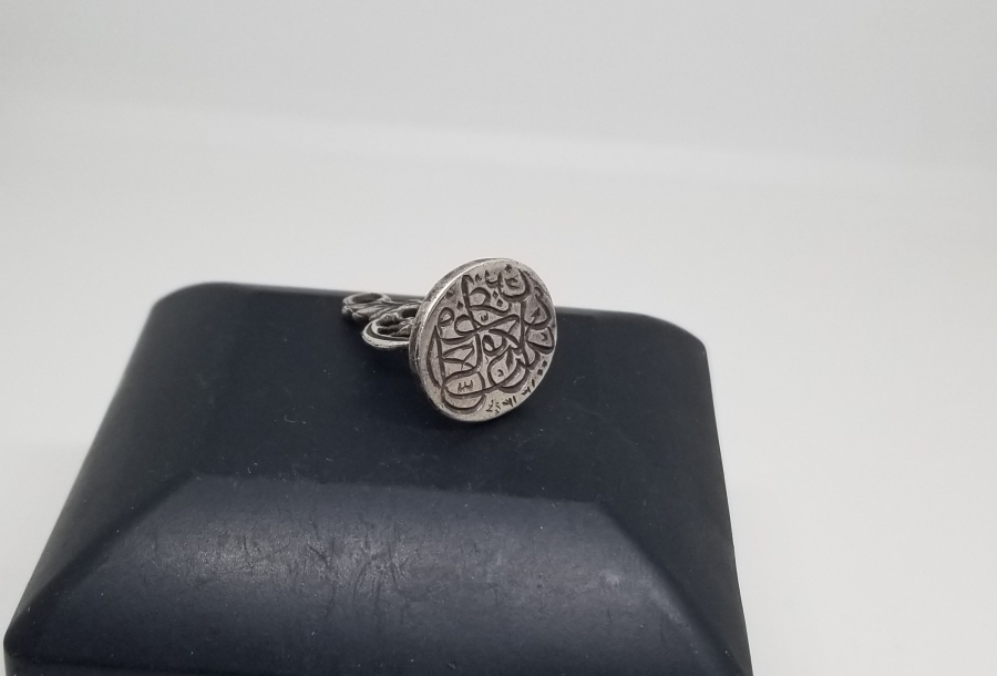 OSMANLI DÖNEMİ HAKKAK PARAFLI GÜMÜŞ ŞAHIS MÜHRÜ