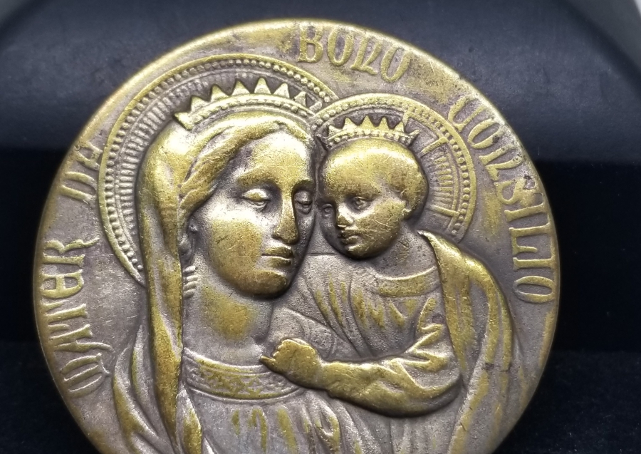 HZ. MERYEM VE HZ. İSA GÖRSELLİ OSMANLI DÖNEMİ İKONA PARÇASI