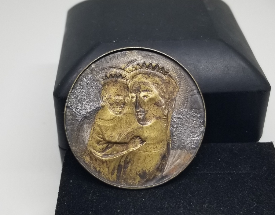 HZ. MERYEM VE HZ. İSA GÖRSELLİ OSMANLI DÖNEMİ İKONA PARÇASI