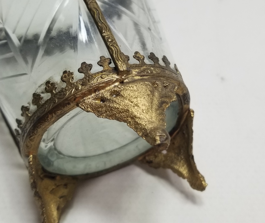 KRİSTAL CAMLI OSMANLI DÖNEMİ NADİR TİPTE GUBAR-I ŞERİF KUTUSU