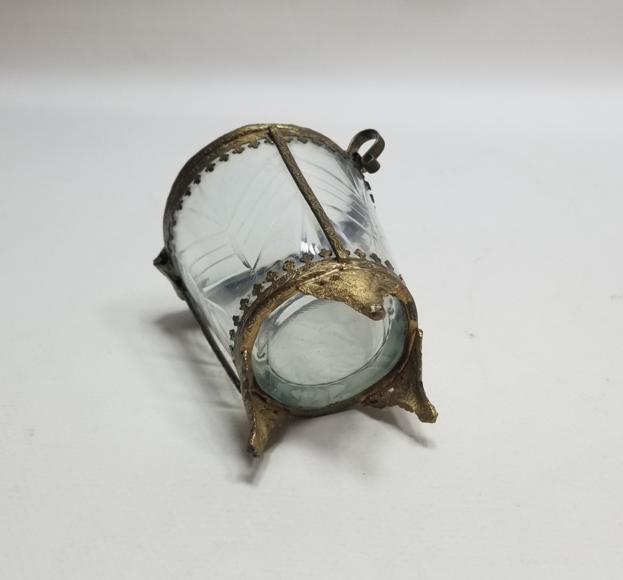 KRİSTAL CAMLI OSMANLI DÖNEMİ NADİR TİPTE GUBAR-I ŞERİF KUTUSU