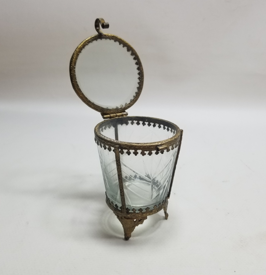 KRİSTAL CAMLI OSMANLI DÖNEMİ NADİR TİPTE GUBAR-I ŞERİF KUTUSU