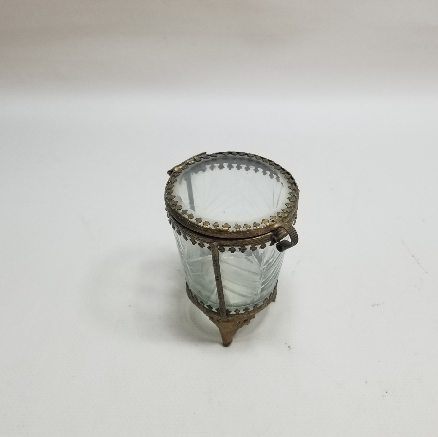 KRİSTAL CAMLI OSMANLI DÖNEMİ NADİR TİPTE GUBAR-I ŞERİF KUTUSU