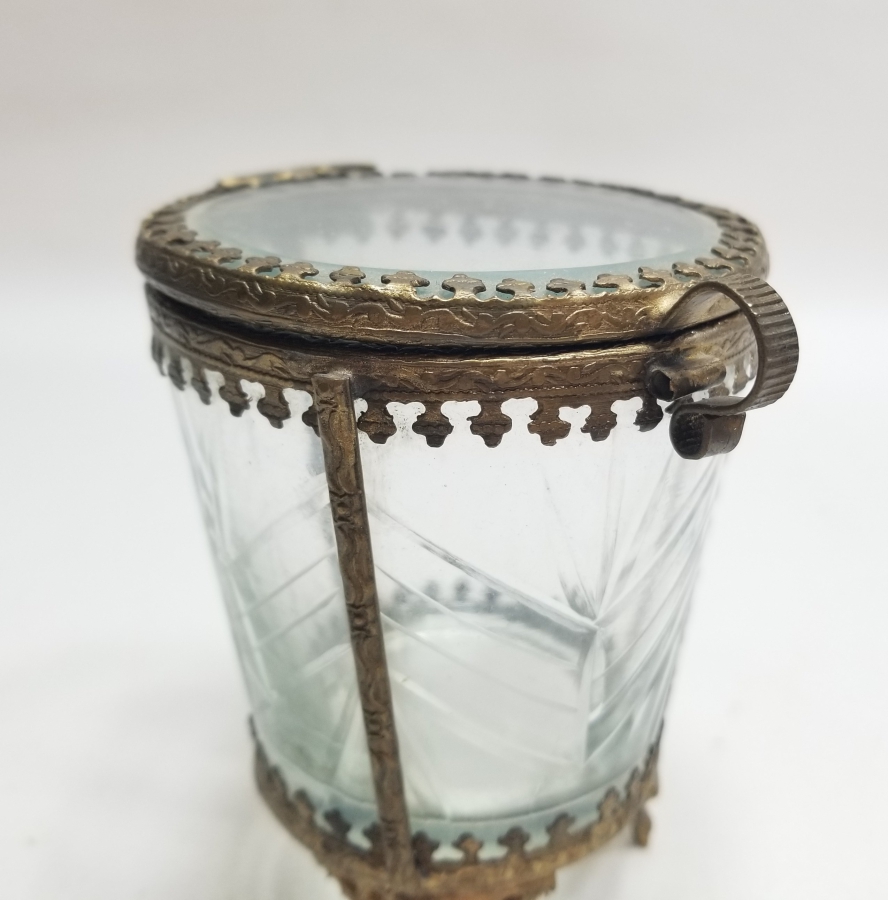 KRİSTAL CAMLI OSMANLI DÖNEMİ NADİR TİPTE GUBAR-I ŞERİF KUTUSU