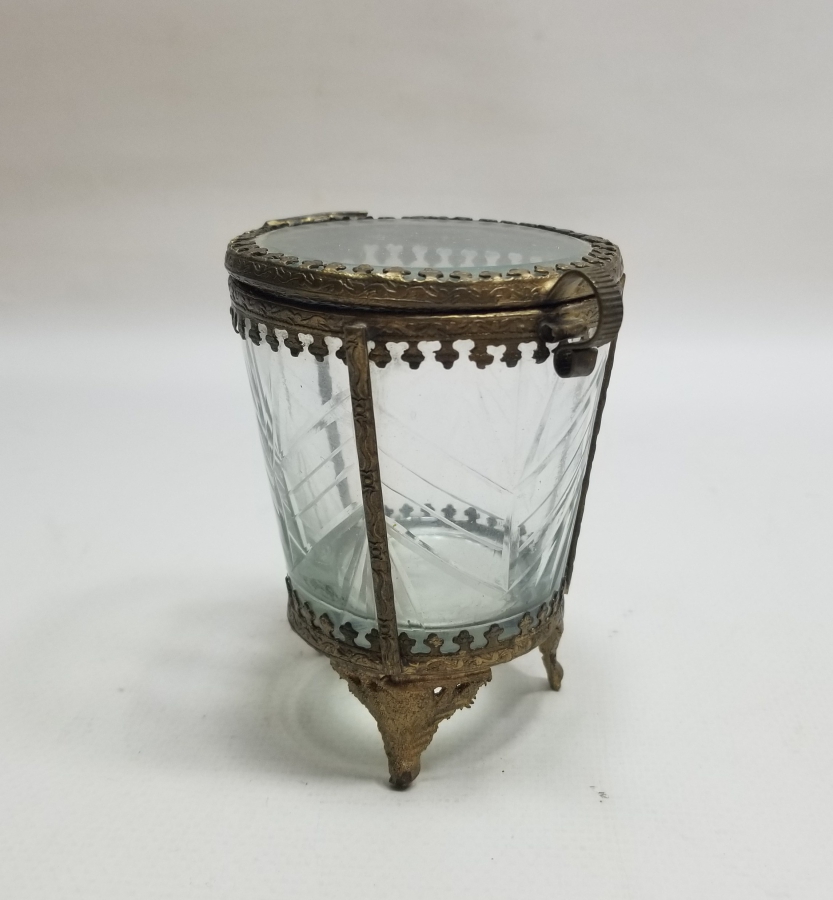 KRİSTAL CAMLI OSMANLI DÖNEMİ NADİR TİPTE GUBAR-I ŞERİF KUTUSU