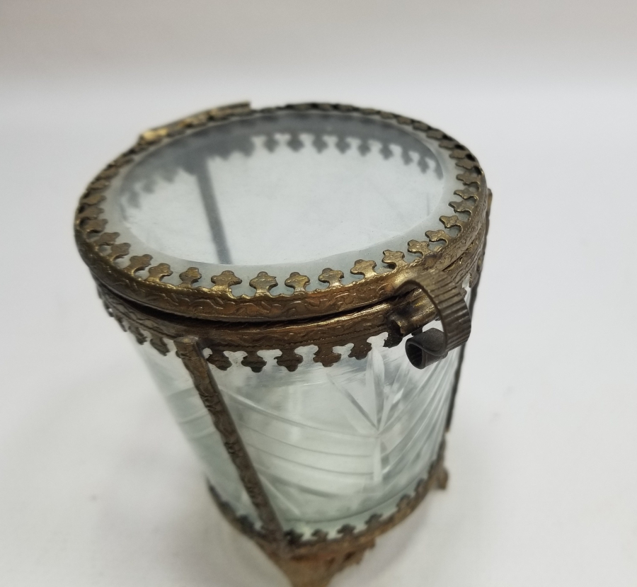 KRİSTAL CAMLI OSMANLI DÖNEMİ NADİR TİPTE GUBAR-I ŞERİF KUTUSU