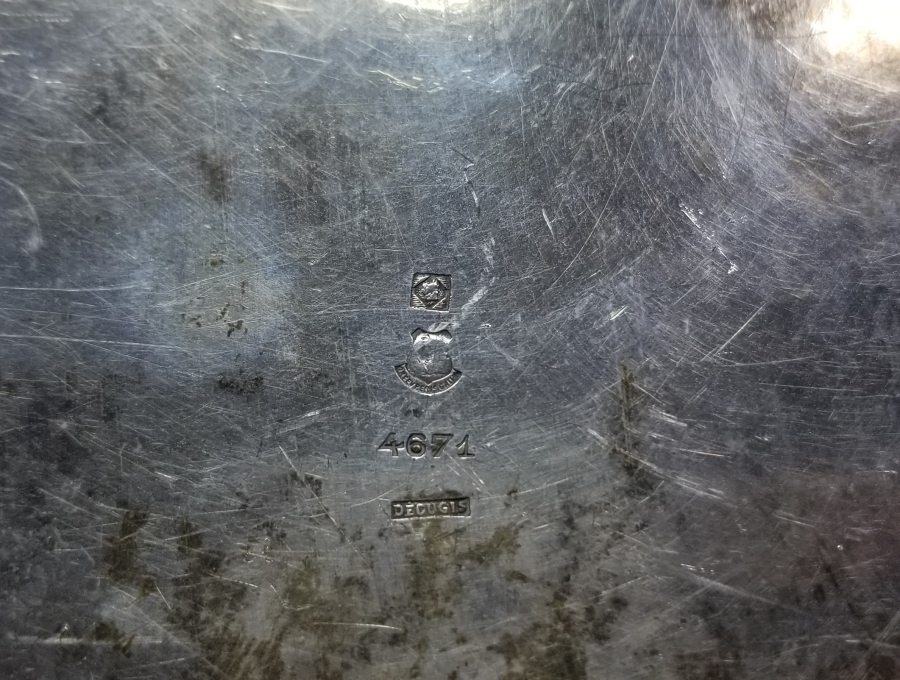 OSMANLI DÖNEMİ MEŞHUR DECUGIS MAĞAZASI DAMGALI İKRAMLIK TABAK