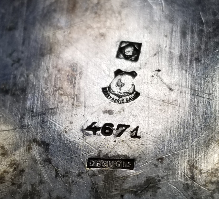 OSMANLI DÖNEMİ MEŞHUR DECUGIS MAĞAZASI DAMGALI İKRAMLIK TABAK