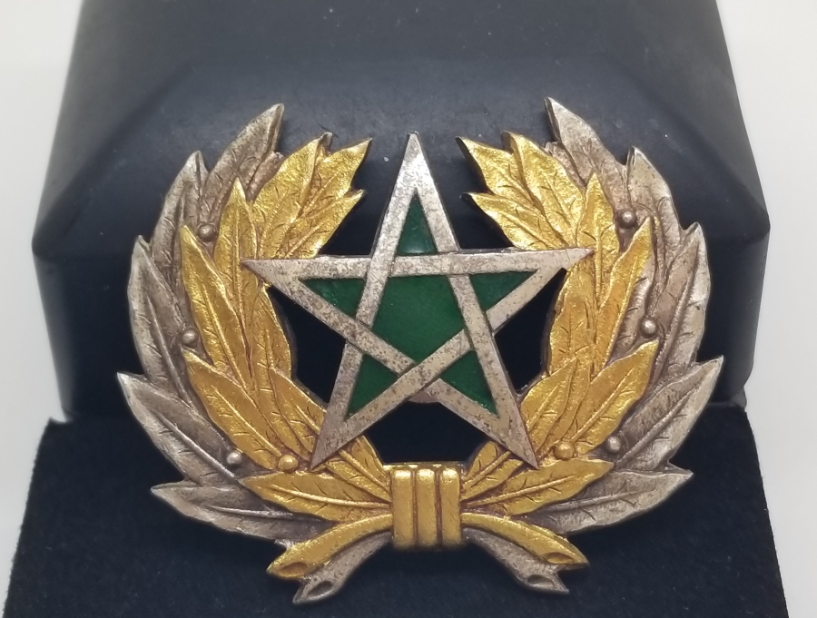 ÜZERİ MİNE İŞÇİLİKLİ NADİR GÜMÜŞ KAPLAMA ROZET