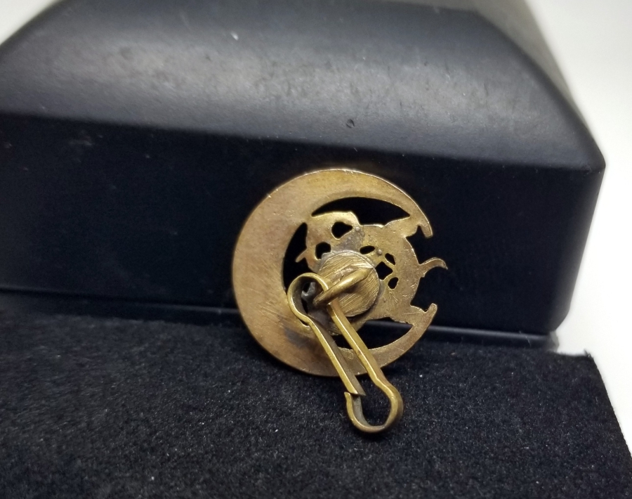 1. DÜNYA SAVAŞI DÖNEMİ OSMANLI DONANMA CEMİYETİ YAZILI MİNELİ İTTİFAK ROZET