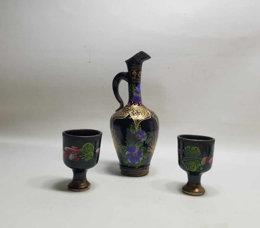 EL BOYAMA ANTİKA LİKÖR TAKIMI