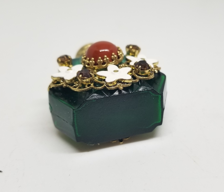 KABARTMA İŞÇİLİKLİ ANTİKA PARFÜM ŞİŞESİ