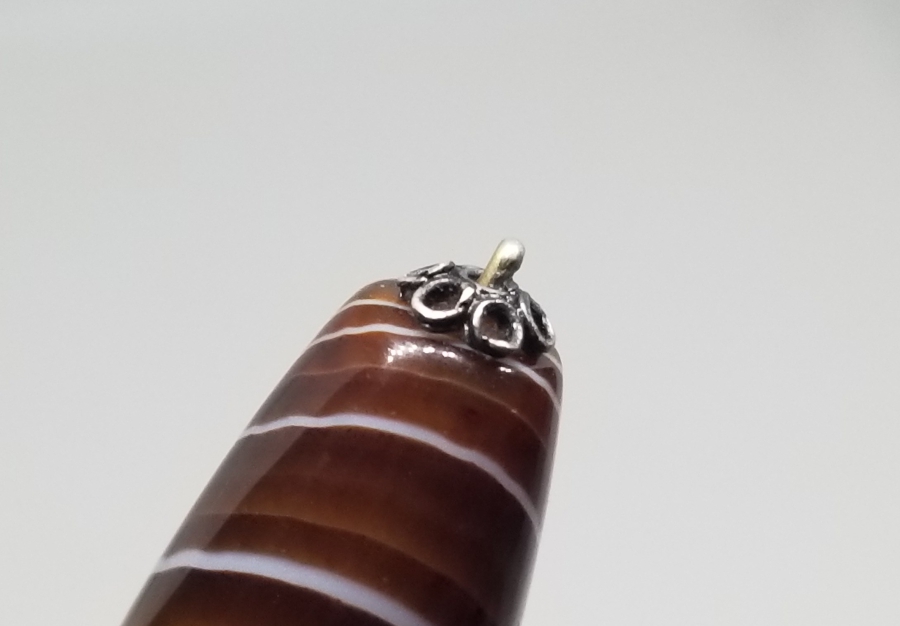 SÜLEYMANİYE AKİĞİNDEN YAPILMIŞ GÜMÜŞ KOLYE UCU