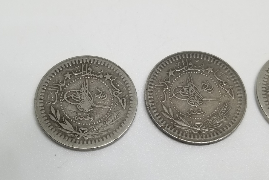 3 ADET MEHMET REŞAD HAN DÖNEMİ NİKEL 40 PARA