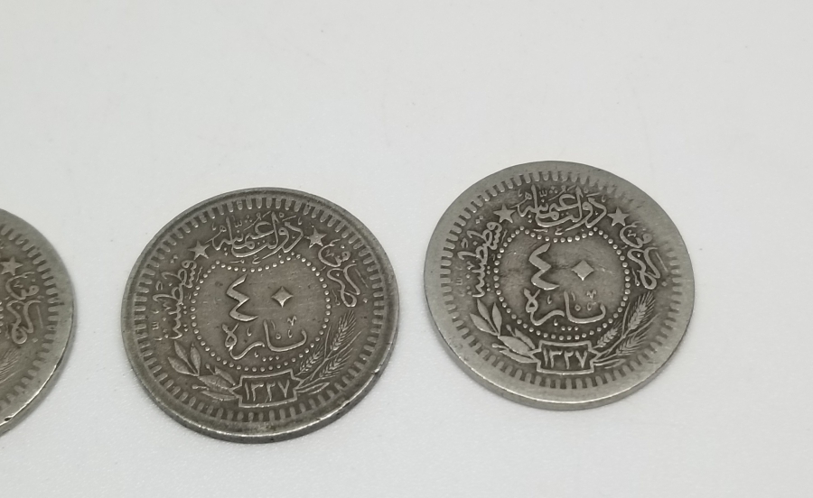 3 ADET MEHMET REŞAD HAN DÖNEMİ NİKEL 40 PARA