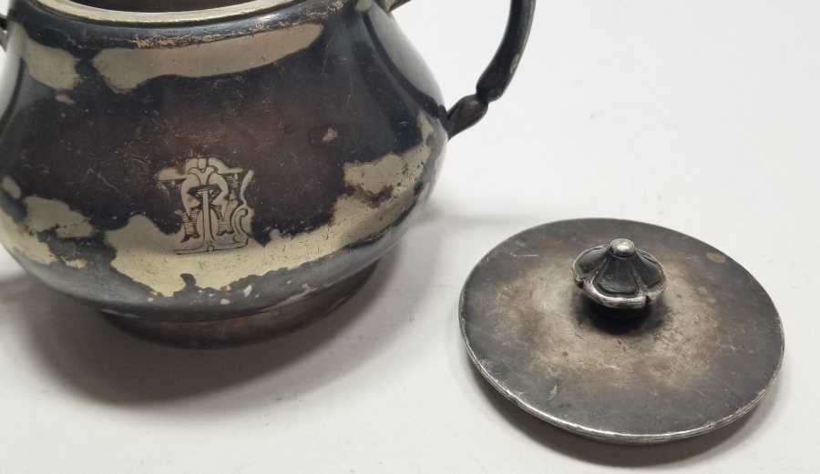 GÜMÜŞ KAPLAMA ANTİKA CHRISTOFLE KAPAKLI ŞEKERLİK