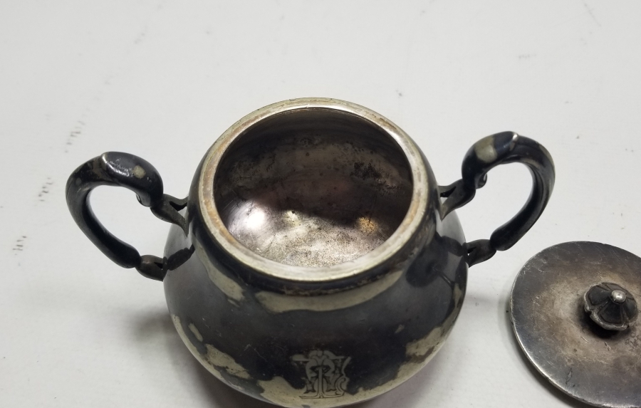 GÜMÜŞ KAPLAMA ANTİKA CHRISTOFLE KAPAKLI ŞEKERLİK