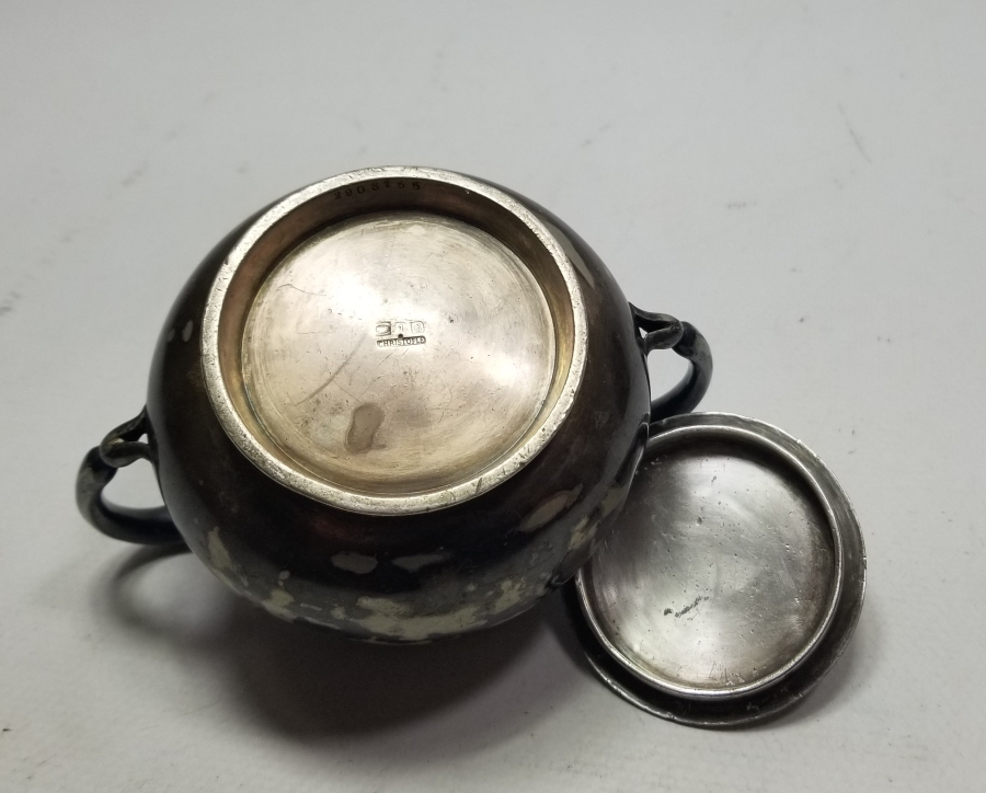 GÜMÜŞ KAPLAMA ANTİKA CHRISTOFLE KAPAKLI ŞEKERLİK