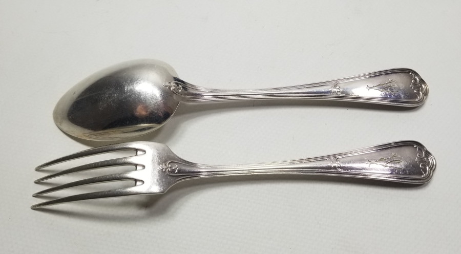 GÜMÜŞ KAPLAMA ANTİKA CHRISTOFLE ÇATAL - KAŞIK