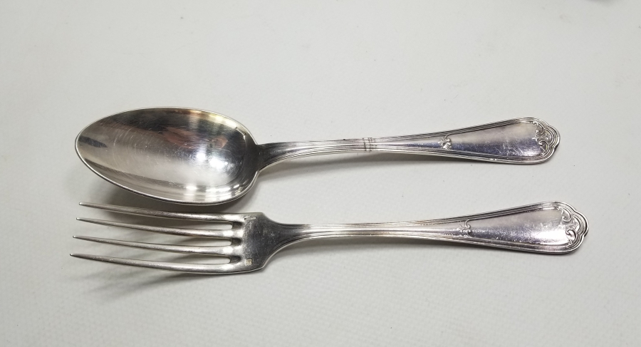 GÜMÜŞ KAPLAMA ANTİKA CHRISTOFLE ÇATAL - KAŞIK