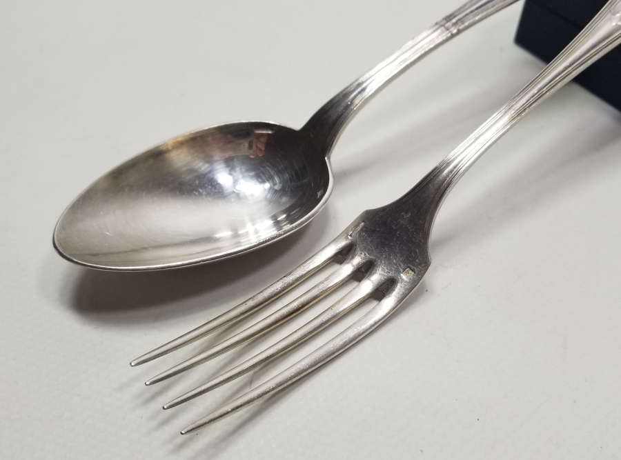 GÜMÜŞ KAPLAMA ANTİKA CHRISTOFLE ÇATAL - KAŞIK