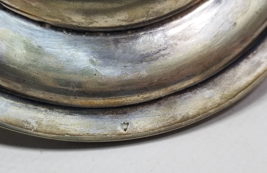 GÜMÜŞ KAPLAMA BÜYÜK BOY OSMANLI DÖNEMİ PERA PALAS SERVİS TABAĞI